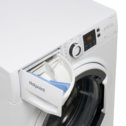 Hotpoint NSWA 946 WW UK 9kg Washing Machine with 1400 rpm - White - Detergent drawer open